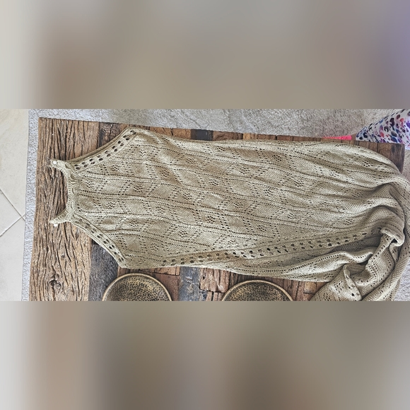 BEACH MAXI DRESS BEIGE S/M - Picture 5 of 5